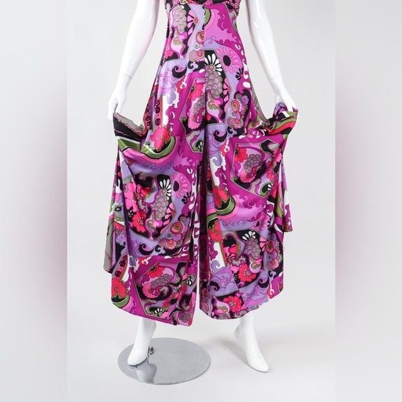 VICTORIA ROYAL Psychedelic Ultra Wide Leg Jumpsuit - Picture 6 of 9